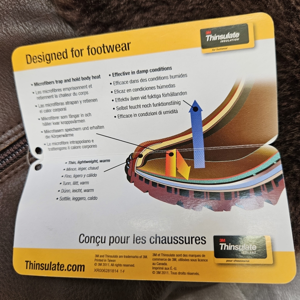 3M Thinsulate Faux Leather Boots - Picture 6 of 8